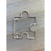 Single Jigsaw Piece Keyring (3mm) [PACK OF 10]
