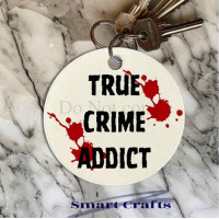UV-DTF Transfer for Circle Keyring - True Crime Addict 