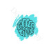 UV-DTF Transfer Suitable for Coffee Cup Keyring - Style 1 - Coffee Time